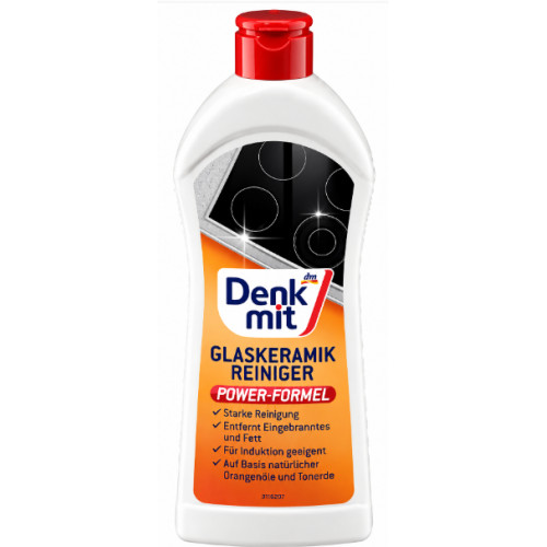 Засіб для очищення склокерамічних поверхонь Denkmit Glaskeramik Reiniger Power-Formel, 300 мл